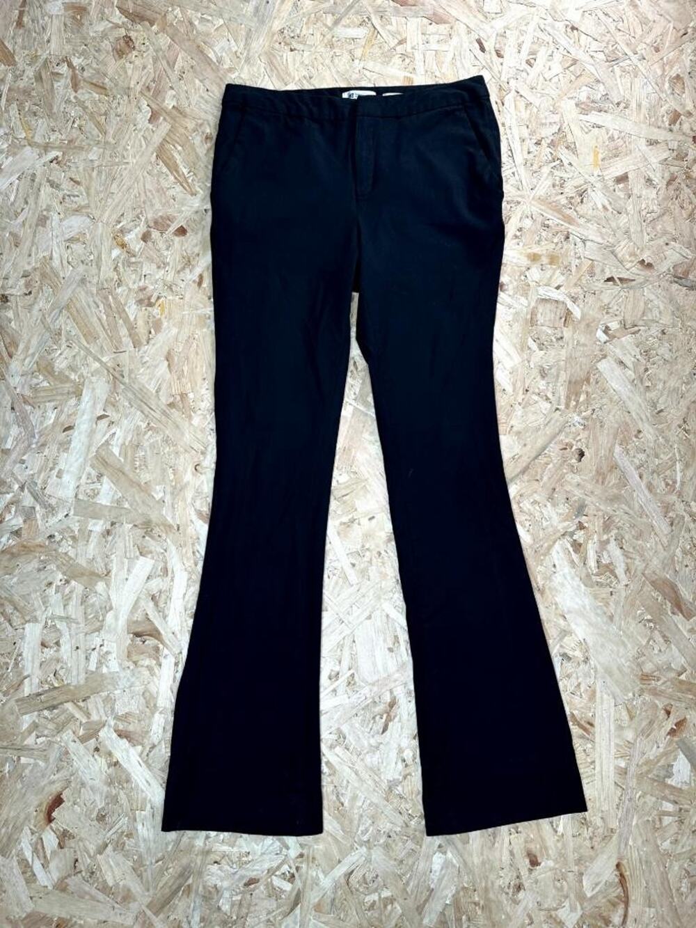Old Navy Pixie Flare Pants Womens 6 Regular Black Stretch Mid Rise Dress Work